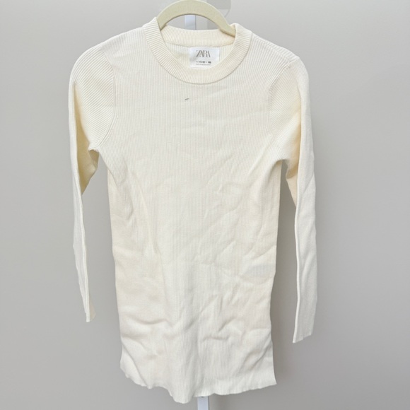Zara Other - Zara Cream Ribbed Knit Sweater kids size 11-12